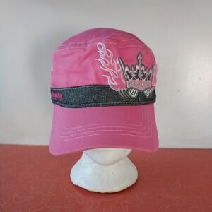 NHRA Drag Racing Royalty Mellow Yellow Sisters of Speed Pink Painter Hat Youth‎